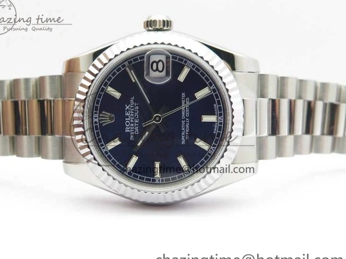 Datejust President 178274 Best SS on Dial SEIKO Bracelet SS Stick NH05A Markers Edition 31mm GSF Blue 0301